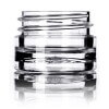 1:8 oz clear PS thick wall jar with 33-400 neck finish