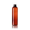 Amber PET Cosmo Round Bottle – 8 oz