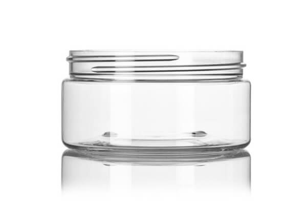 Clear Cosmetic Jar – 8 oz