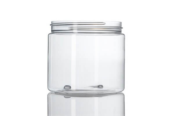 Clear PET Single Walled Jar – 16 oz