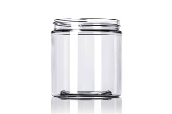 Clear PET Single Walled Jar – 8 oz