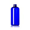 Cobalt Blue Boston Round PET Bottle – 16 oz