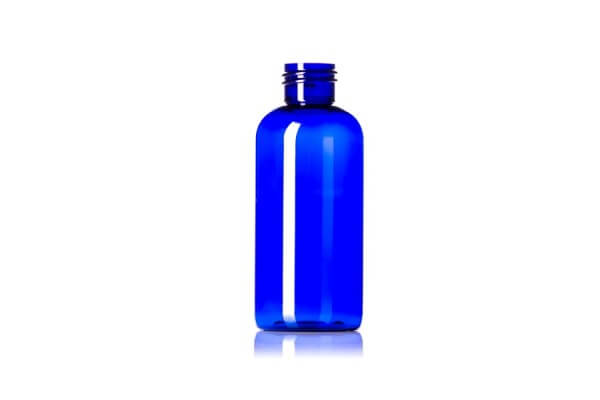 Cobalt Blue Boston Round PET Bottle – 4 oz