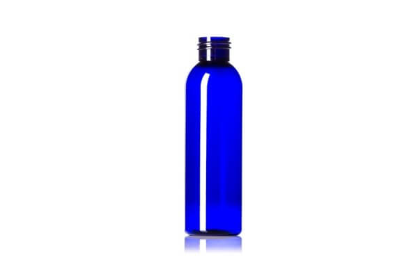 Cobalt Blue Cosmo Round PET Bottle – 4 oz