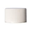White Ribbed Skirt Lid with Liner 24-410