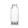 Clear French Square Glass Bottle – 8 oz