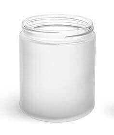 Frosted Glass Jars