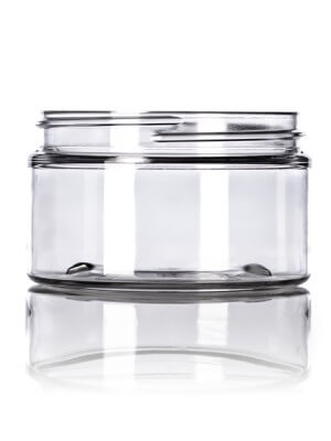 Clear Cosmetic Jar - 4 oz