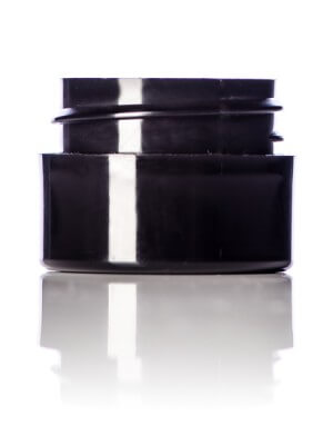 Black Double Walled Cosmetic Jar - 1/4 oz