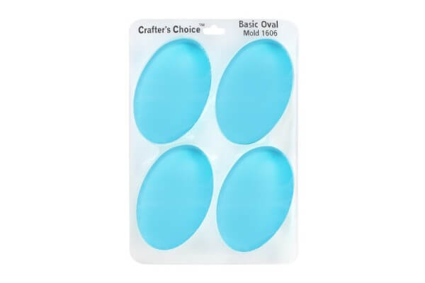 Crafter’s Choice Basic Oval – Clear Silicone Mold 1606