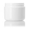 2 oz white PP double wall round base jar with 58-400 neck finish