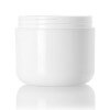 4 oz white PP double wall round base jar with 70-400 neck finish