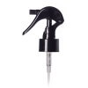 Black PP 24-410 mini trigger sprayer with 7.75 inch dip tube and lock button (.21 cc output)
