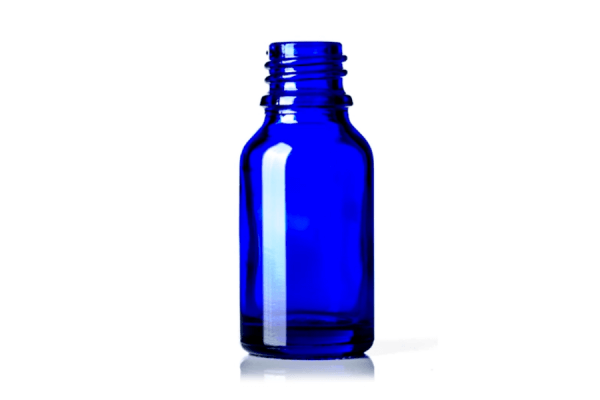Cobalt Blue Glass Boston Round – 15 ml